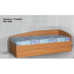 Кровать "Сандра 2" с ящиками  без матраца