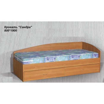 Кровать "Сандра 2" с ящиками  без матраца
